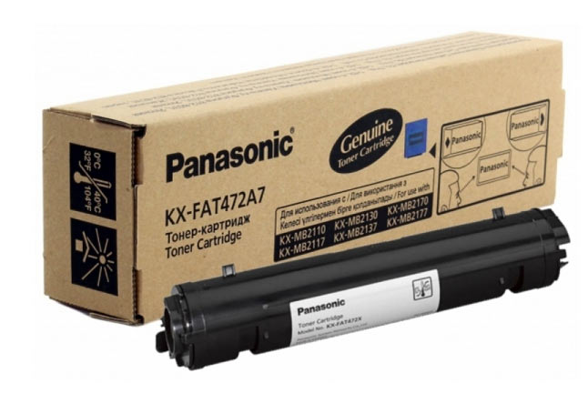 Тонер-картридж Panasonic KX-MB2110/2130/2170 (О) KX-FAT472A7, BK, 2K