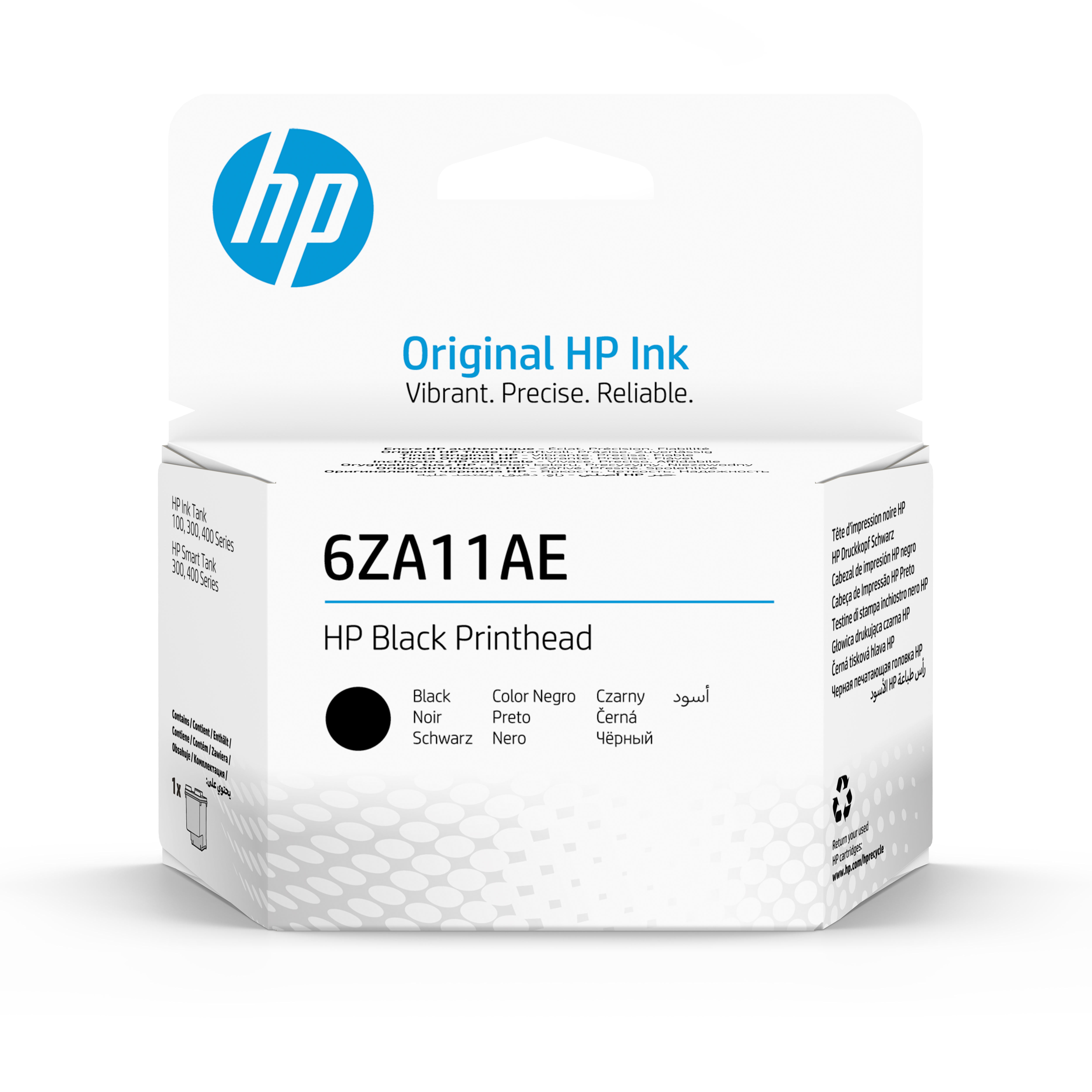 Печатающая головка для HP InkTank 100/300/400 SmartTank 300/400 (О) 6ZA11AE чёрная