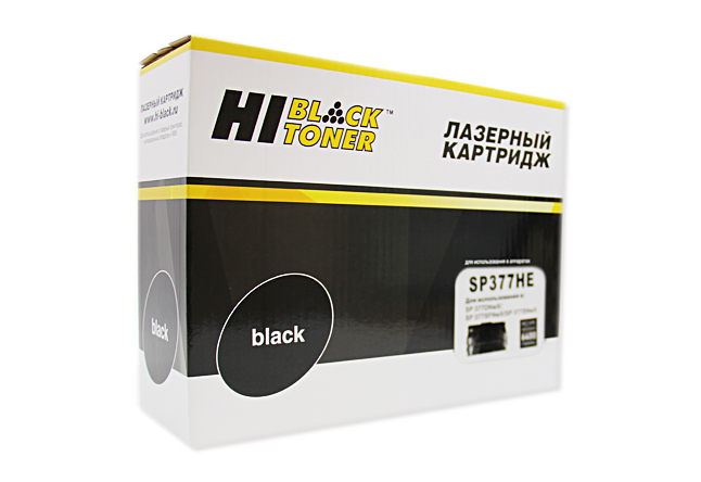 Картридж Hi-Black (HB-SP377HE) для Ricoh Aficio SP 377DNwX/SP377SFNwX/SP377SNwX, 6,4K