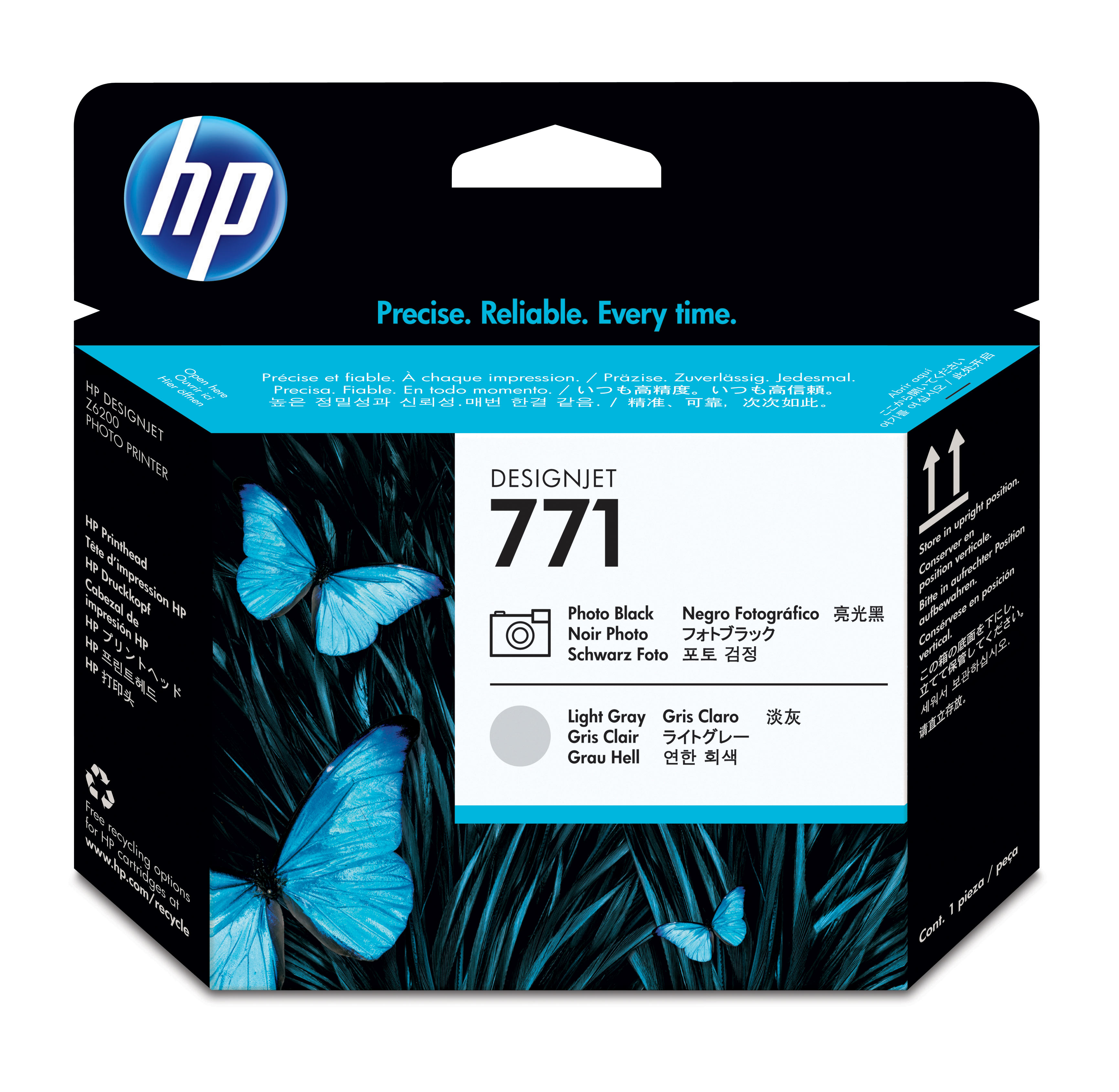 Печатающая головка HP 771 для HP DJ Z6200 (О) CE020A черный/серый