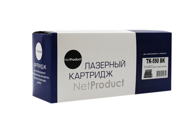 Тонер-картридж NetProduct (N-TK-590Bk) для Kyocera FS-C5250DN/C2626MFP, Bk, 7K