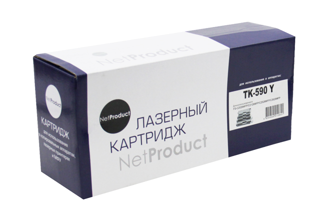 Тонер-картридж NetProduct (N-TK-590Y) для Kyocera FS-C5250DN/C2626MFP, Y, 5K