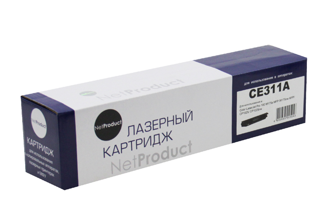 Тонер-картридж NetProduct (N-CE311A) для HP CLJ CP1025/1025nw/Pro M175, C, 1K