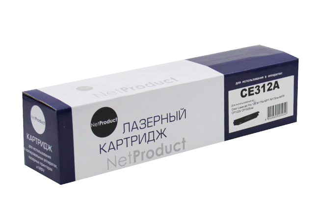 Тонер-картридж NetProduct (N-CE312A) для HP CLJ CP1025/1025nw/Pro M175, Y, 1K