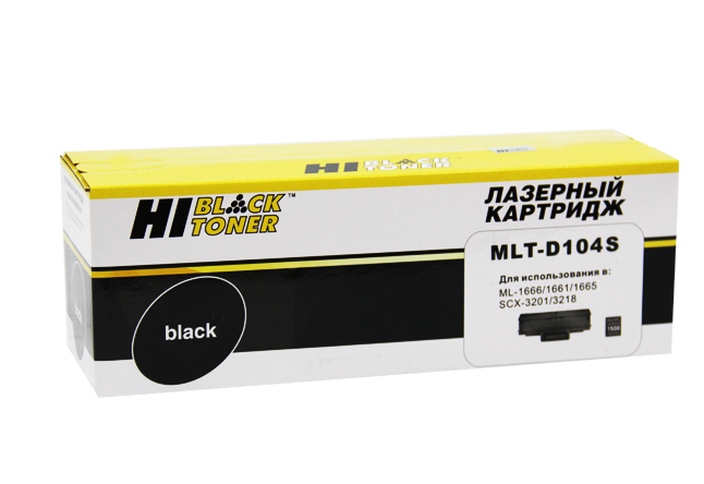 Картридж Hi-Black (HB-MLT-D104S) для Samsung ML-1660 / 1665 / 1860 / SCX-3200 / 3205 / 3207, 1,5K