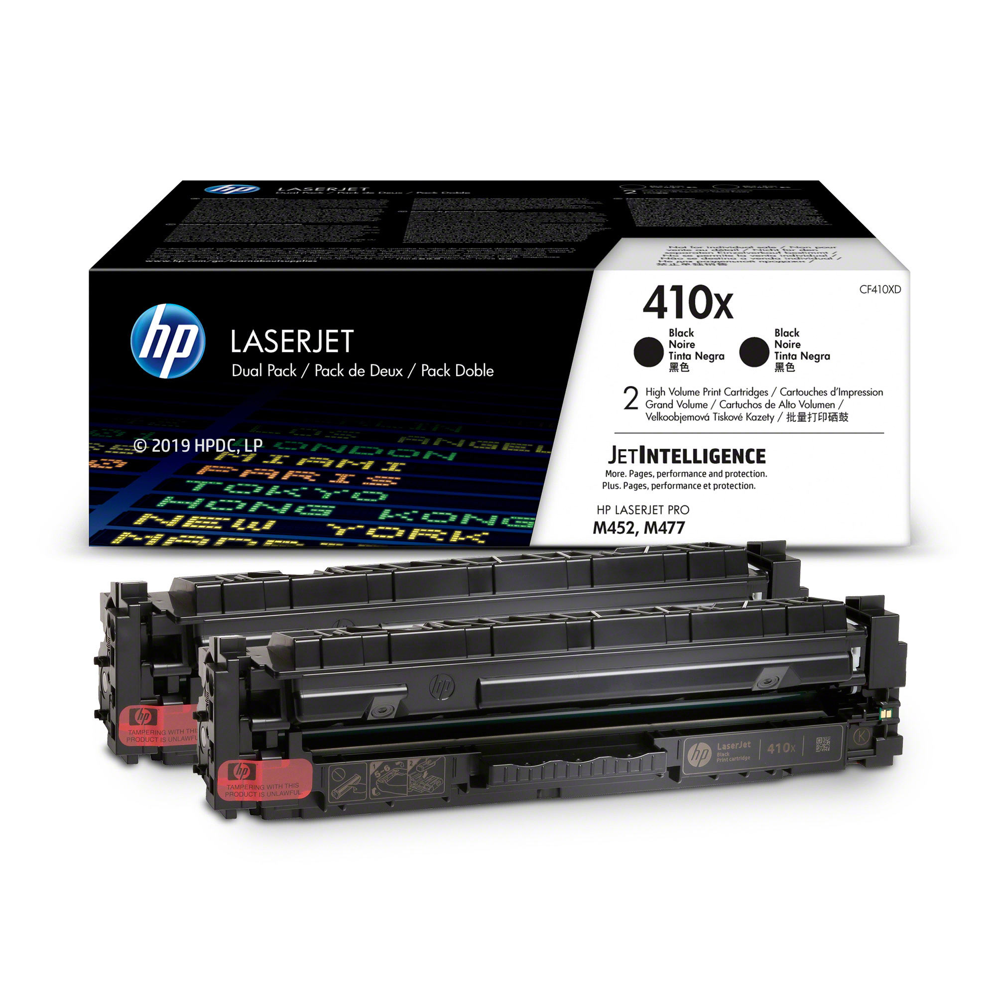 Картридж 410X для HP CLJ M452DW/DN/NW/M477FDW/477DN/477FNW 2X6,5K (O) чёрный CF410XD