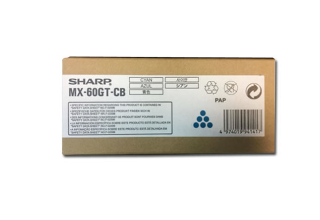 Тонер-картридж голубой Sharp Sphinx/Phoenix/Griffin, 12К (О) MX60GTCB/MX61GTCB