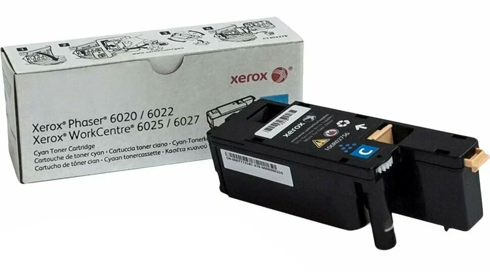 Принт-картридж Phaser 6020/6022/WC 6025/6027, 1K   голубой 106R02760