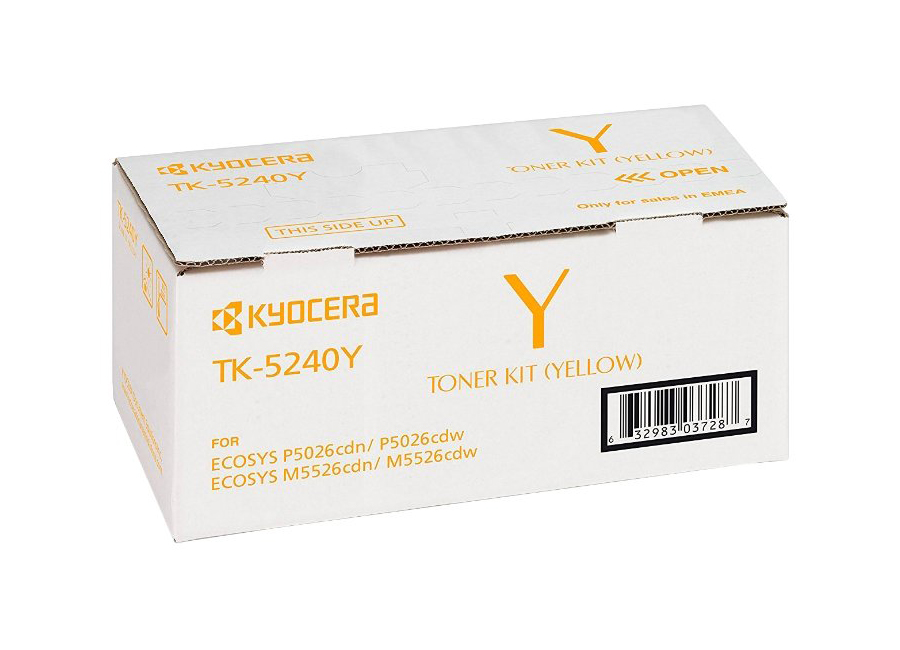 Тонер-картридж TK-5240Y Kyocera Mita P5026cdn/cdw, M5526cdn/cdw, 3К  жёлтый 1T02R7ANL0