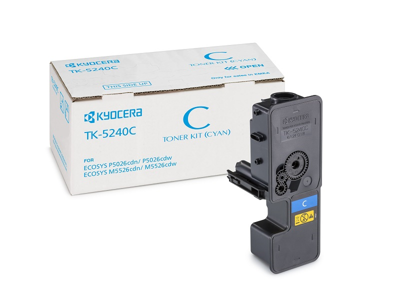 Тонер-картридж TK-5240C Kyocera Mita P5026cdn/cdw, M5526cdn/cdw, 3К  голубой 1T02R7CNL0